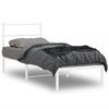 vidaXL Estrutura de cama com cabeceira 80x200 cm metal branco