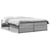 vidaXL Estrutura de cama 120x190 cm derivados madeira/metal