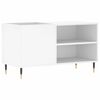 vidaXL Armário para discos 85x38x48 cm derivados de madeira branco