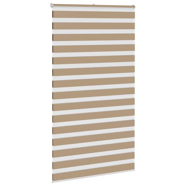 vidaXL Cortina de zebra 120x230 cm largura do tecido 115,9cm poli&eacute;ster