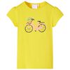 T-shirt de crian&ccedil;a amarelo 116