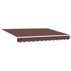 vidaXL Toldo Retr&aacute;til Manual Castanho 3 x 2,5 m