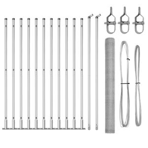 vidaXL Poste de Cerca Prateado