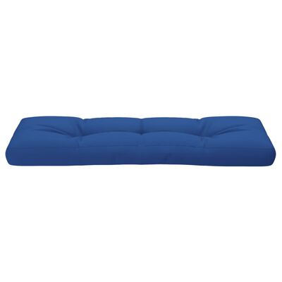 vidaXL Almofadão para sofá de paletes 120x40x12 cm tecido azul real