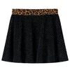 Saia para crian&ccedil;a com cinta leopardo preto 92