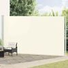 vidaXL Toldo lateral retr&aacute;til para p&aacute;tio 220x600 cm cor creme