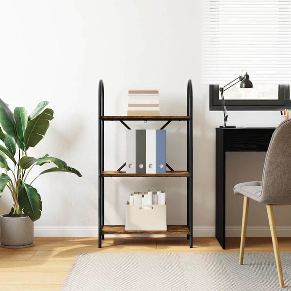 vidaXL Estante Carvalho Defumado 60 x 30 x 109 cm Madeira processada