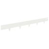 vidaXL Acabamento para Gramado 30 pcs 100 x 12 cm A&ccedil;o Branco