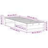 vidaXL Estrutura da Cama Branco 90 x 210 cm Madeira de Pinheiro Sólida