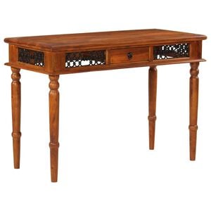 vidaXL Secret&aacute;ria com gaveta 110x50x76 cm madeira de ac&aacute;cia maci&ccedil;a