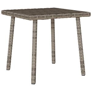 vidaXL Mesa de centro de jardim retangular 40x40x37cm vime PE cinzento