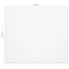 vidaXL Protetor de mesa 80x80 cm 1,6 mm PVC transparente