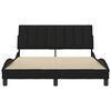 vidaXL Estrutura de cama sem colch&atilde;o Hanko 120x200 cm tecido preto