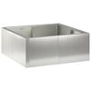 vidaXL Muro de Conten&ccedil;&atilde;o 4 unid. 100 x 100 x 50 cm A&ccedil;o inoxid&aacute;vel