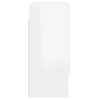vidaXL Armário de parede 60x31x70cm derivados madeira branco brilhante