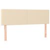 vidaXL Cama com molas/colch&atilde;o 140x200 cm tecido cor creme