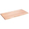 vidaXL Bancada p/ WC 80x40x2 cm madeira maci&ccedil;a tratada castanho-claro