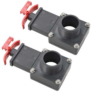 vidaXL V&aacute;lvula de regula&ccedil;&atilde;o para piscina 2 pcs 38 mm