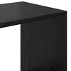 vidaXL Gabinete de Livros Carvalho Preto 137,5 x 29 x 137,5 cm