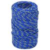 vidaXL Corda utilit&aacute;ria multiusos 2 mm 250 m Azul PP 27 kg Carga m&aacute;x.