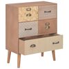 vidaXL Aparador com 5 gavetas 60x30x78 cm MDF castanho