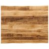 vidaXL Tampo de mesa c/borda viva 110x80x3,8cm mangueira &aacute;spera maci&ccedil;a
