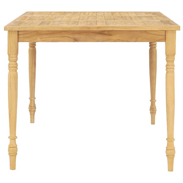 vidaXL 7 pcs conjunto de jantar p/ jardim c/ almofad&otilde;es teca maci&ccedil;a