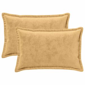 vidaXL Capa almofada 2 pcs HOUTEN Cinzento-acastanhado 50 x 80 cm