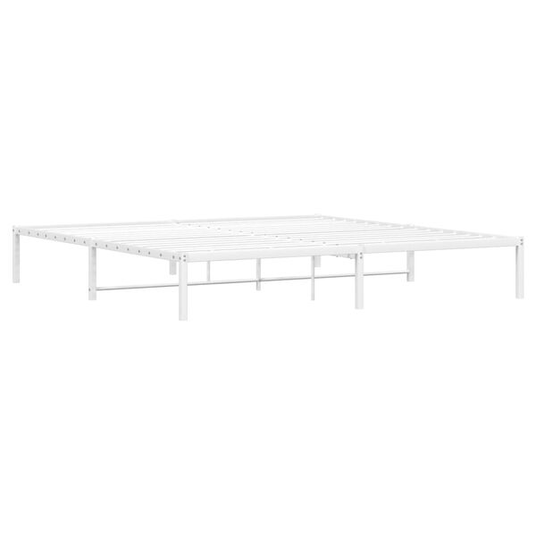 vidaXL Estrutura de cama 193x203 cm metal branco