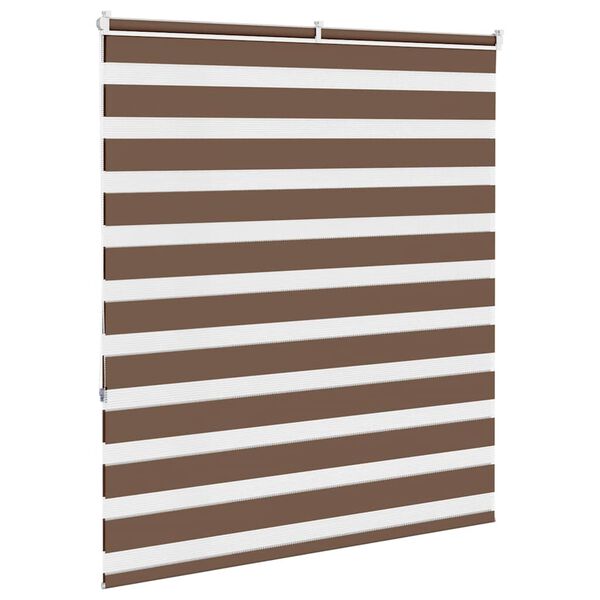 vidaXL Cortina de zebra 125x150 cm largura do tecido 120,9cm poli&eacute;ster