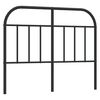 vidaXL Cabeceira de substitui&ccedil;&atilde;o 120 cm metal preto
