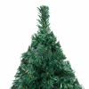 vidaXL &Aacute;rvore Natal artificial pr&eacute;-iluminada c/ bolas 120 cm PVC verde
