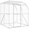 vidaXL Galinheiro Prateado 200 x 200 x 215 cm A&ccedil;o Galvanizado