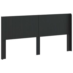 vidaXL Cabeceira Preto Derivados de Madeira