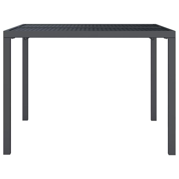 vidaXL Mesa de jardim 100x100x72 cm aço antracite