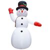 vidaXL Boneco de neve insuflável Natal com LED IP44 600 cm XXL