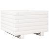 vidaXL Vaso/floreira de jardim 40x40x26,5 cm pinho maci&ccedil;o branco