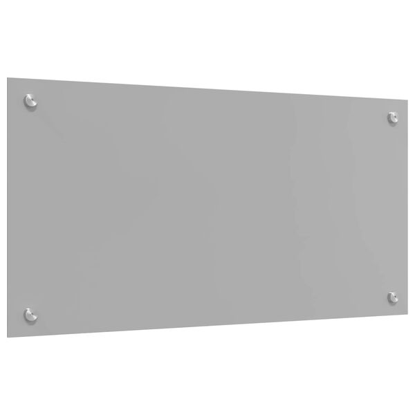 vidaXL Prote&ccedil;&atilde;o de Cozinha Cinzento-claro 80 x 40 cm vidro temperado