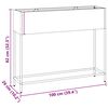vidaXL Vaso Elevado para Jardim Antracite 100 x 26 x 82 cm A&ccedil;o