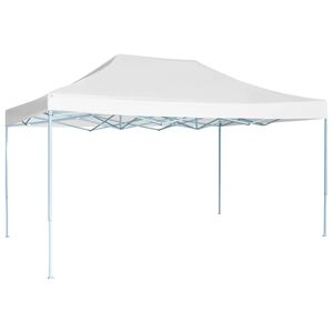 vidaXL Tenda para festas dobr&aacute;vel 3x4,5 m branco