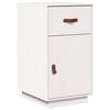 vidaXL Arm&aacute;rio de secret&aacute;ria 40x50x75 cm pinho maci&ccedil;o branco