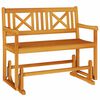 vidaXL Banco Deslizante de Jardim Natural 110 x 59 x 97 cm