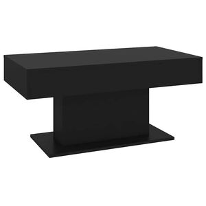 vidaXL Mesa de centro 96x50x45 cm derivados de madeira preto