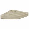 vidaXL Prateleiras canto suspensas 4 pcs 25x25x3,8cm MDF cor carvalho