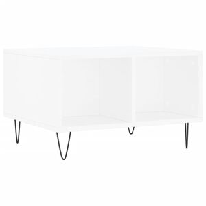 vidaXL Mesa de centro 60x50x36,5 cm derivados de madeira branco