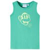 T-shirt de manga cava para crian&ccedil;a verde 104