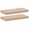 vidaXL Prateleiras flutuantes 2 pcs 50x23,5x4 cm derivados de madeira