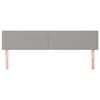 vidaXL Cabeceiras cinzento-claro 180x5x78/88 cm tecido