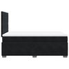 vidaXL Cama boxspring com colch&atilde;o 120x190 cm veludo preto