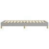 vidaXL Estrutura de cama sem colch&atilde;o 100x200 cm tecido cinzento-claro